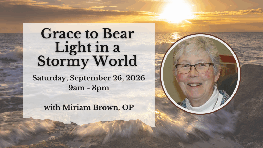 Miriam Brown, OP retreat at Siena Retreat Center